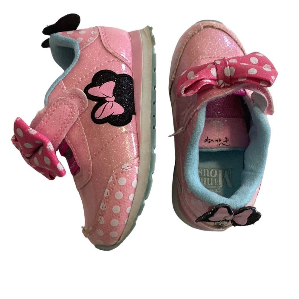 Minnie Mouse Pink Disney Toddler Girl Sneakers Size 7